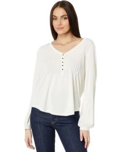 Lucky Brand Sandwash Pin Tuck Top | Shirts & Tops