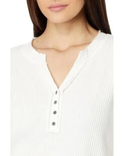 Lucky Brand Chunky Cropped Raw Edge Henley | Shirts & Tops -New Wear Store 7187C 6DHoL. AC SR736920
