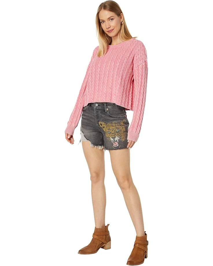 Lucky Brand 90s Midi Denim Shorts in Cool Cat 4 Lucky Brand 90s Midi Denim Shorts in Cool Cat - Image 4