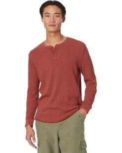 Lucky Brand Garment Dye Thermal Henley | Shirts & Tops