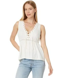 Lucky Brand Crochet Trim Swing Tank | Shirts & Tops