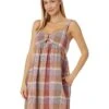 Lucky Brand Striped Linen Cutout Babydoll Dress | Dresses