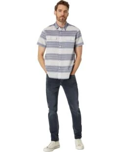 Lucky Brand Striped Short Sleeve Workwear Shirt | Shirts & Tops -New Wear Store 71jjQb U2mL. AC SR736920