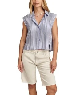 Lucky Brand Bubble Hem Sleeveless Button Down | Shirts & Tops