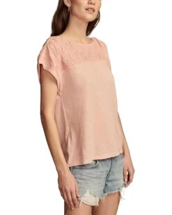Lucky Brand Smocked Schiffly Mixed Dolman Tee | Shirts & Tops -New Wear Store 71pwYRMXlL. AC SR736920
