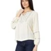 Lucky Brand Geo Embroidered Babydoll Top | Shirts & Tops