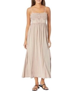 Lucky Brand Lace Button Front Midi Dress | Dresses
