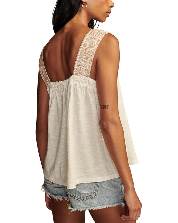 Lucky Brand Embroidered Yoke Tank | Shirts & Tops 2 Lucky Brand Embroidered Yoke Tank | Shirts & Tops - Image 2