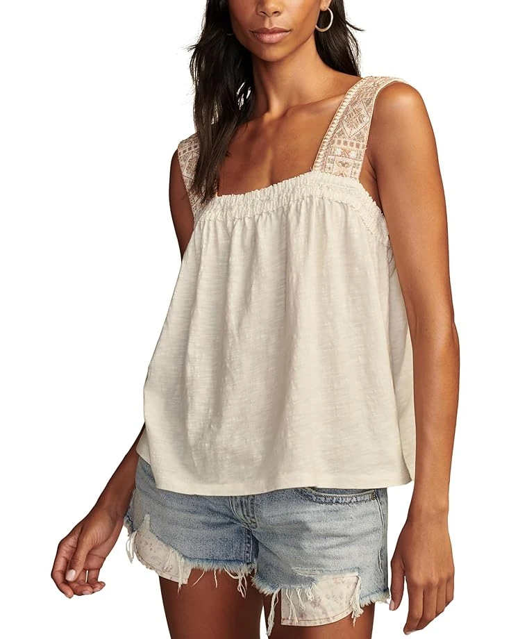 Lucky Brand Embroidered Yoke Tank | Shirts & Tops 1 Lucky Brand Embroidered Yoke Tank | Shirts & Tops