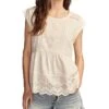 Lucky Brand Embroidered Peplum Tee | Shirts & Tops