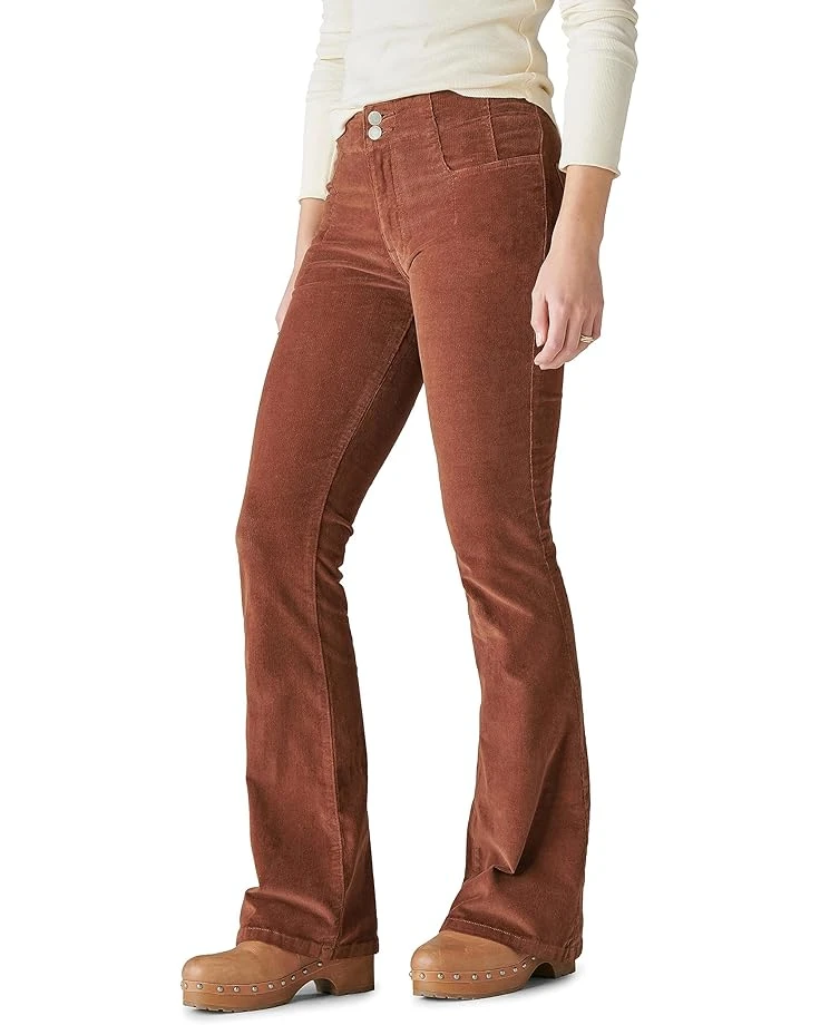 Lucky Brand High-Rise Stevie Flare in Hot Coca | Jeans 2 Lucky Brand High-Rise Stevie Flare in Hot Coca | Jeans - Image 2