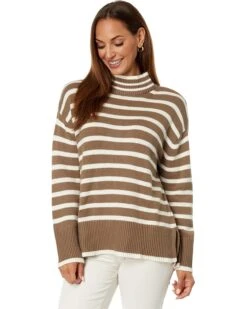 Lucky Brand Striped Mock Neck Tunic | Shirts & Tops