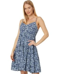 Lucky Brand Printed Button Front Tiered Mini Dress | Dresses