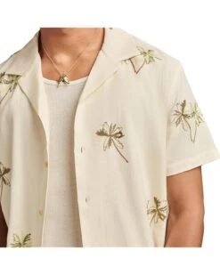 Lucky Brand Palm Tree Embroidered Short Sleeve Camp Collar Shirt | Shirts & Tops -New Wear Store 81B2p1Mt 6L. AC SR736920