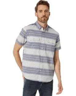 Lucky Brand Striped Short Sleeve Workwear Shirt | Shirts & Tops