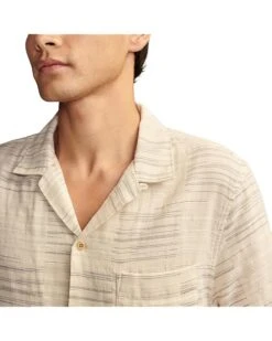 Lucky Brand Patchwork Double Weave Short Sleeve Camp Collar Shirt | Shirts & Tops -New Wear Store 81DB3R0Wx4L. AC SR736920