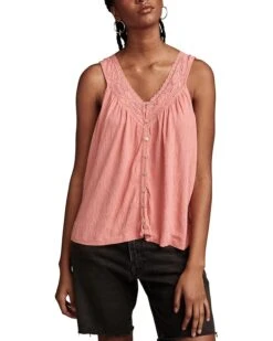 Lucky Brand Lace Trim Tank | Shirts & Tops