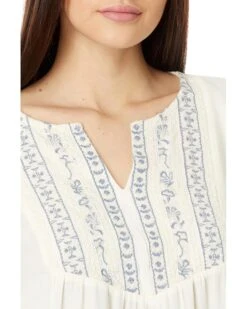 Lucky Brand Geo Embroidered Babydoll Top | Shirts & Tops -New Wear Store 81HjkLR6H7L. AC SR736920