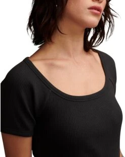 Lucky Brand Short Sleeve Rib Knit Top | Shirts & Tops -New Wear Store 81KRkCMt61L. AC SR736920