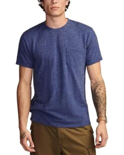 Lucky Brand Linen Short Sleeve Pocket Crew Neck Tee | Shirts & Tops
