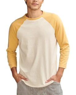 Lucky Brand Eco Jersey 3/4 Sleeve Raglan | Shirts & Tops