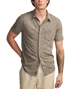 Lucky Brand Linen Short Sleeve Button Up Shirt | Shirts & Tops