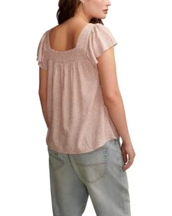 Lucky Brand Smocked Neck Flutter Sleeve Top | Shirts & Tops -New Wear Store 81bdZuTfqhL. AC SR736920