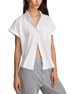 Lucky Brand Linen Short Sleeve Shirt | Shirts & Tops
