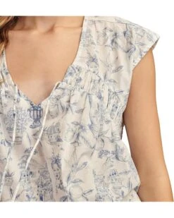 Lucky Brand Ruched Tiefront Short Sleeve Shirt | Shirts & Tops -New Wear Store 81sOXP7wtL. AC SR736920