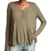 Lucky Brand Lace Godet Swing Henley | Shirts & Tops