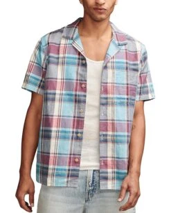 Lucky Brand Plaid Linen Camp Shirt | Shirts & Tops