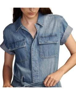 Lucky Brand Denim Short Sleeve Utility Jumpsuit | Dresses -New Wear Store 91xid9E3yjL. AC SR736920